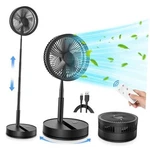 Portable Foldable Rechargeable Oscillating Fan - 9" 7200MAH Inch Black. Fixed Price $43.97.