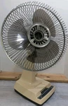 Sears Roebuck 12" Oscillating 3-SPEED Fan Smoke Blades Model 453-80120 Vtg. Fixed Price $35.97.
