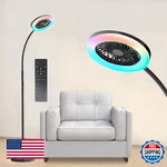 Onidek Pedestal Fan For Bedroom, Floor Lamp With Rgb 18W/1500LM, 3-SPEED Stand. Fixed Price $86.19.