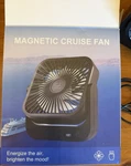 Giiknew Model 2082A Magnetic Mini Fan Usb Rechargeable Black Cruise Camping. Fixed Price $12.00.