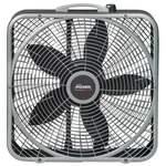 Lasko Box Fan Gray Weather-shield Motor Steel Body Innovative Wind Ring 3-SPEED. Fixed Price $44.78.