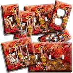 Asian Beauty With Hand Fan Switch Outlet Wall Cover Plate Bedroom Art Decor. Fixed Price $8.99.