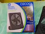 O2COOL Desk Fan Portable 5" Battery Operated Speeds Tilt Head New In Box. Fixed Price $6.30.