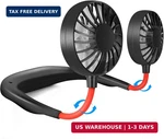 Juananiug Portable Neck Fan Rechargeable Personal Handfree Mini Usb Wearable. Fixed Price $16.23.