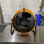 Pre-owned Commercial Electric Turbo Floor Fan Model HVFF16CE Portable Tested. Fixed Price $75.00.