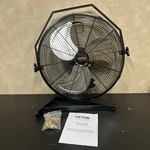 Vevor BT-WL18B High Velocity Metal Wall Mount Fan, 3-BLADE, Black/silver, 90W. Fixed Price $29.98.