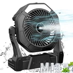 Portable Misting Fan, 8-INCH Cooling Fans, 8-35HRS Usb Rechargeable Ba.... Fixed Price $51.39.