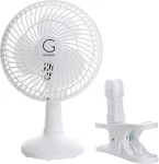 Genesis 6-INCH Clip Convertible Table-top & Fan Two 1 Pack White,. Fixed Price $22.70.